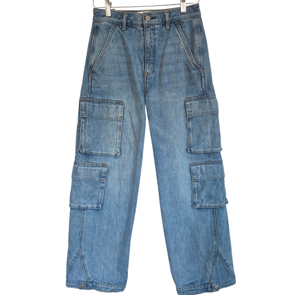 Denim Forum Aritzia The 90's Millie Loose Hi-Rise Cargo Jean Size 25 - Picture 2 of 13